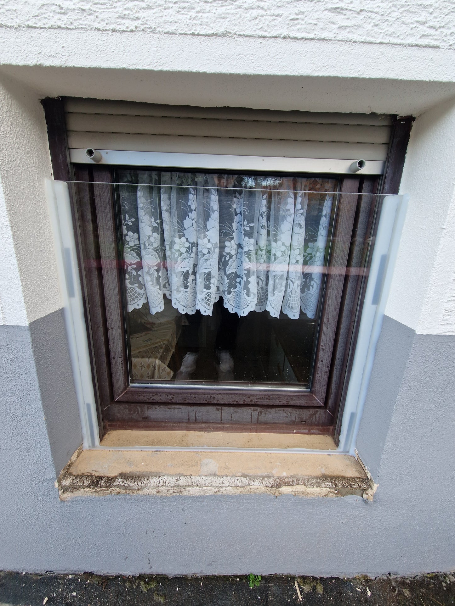 Acrylschott ohne Luke- Hochwasserschutz für Fenster