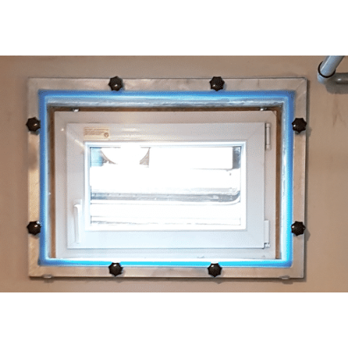 Hochwasserschutz für Fenster zum selbst bauen von Innen