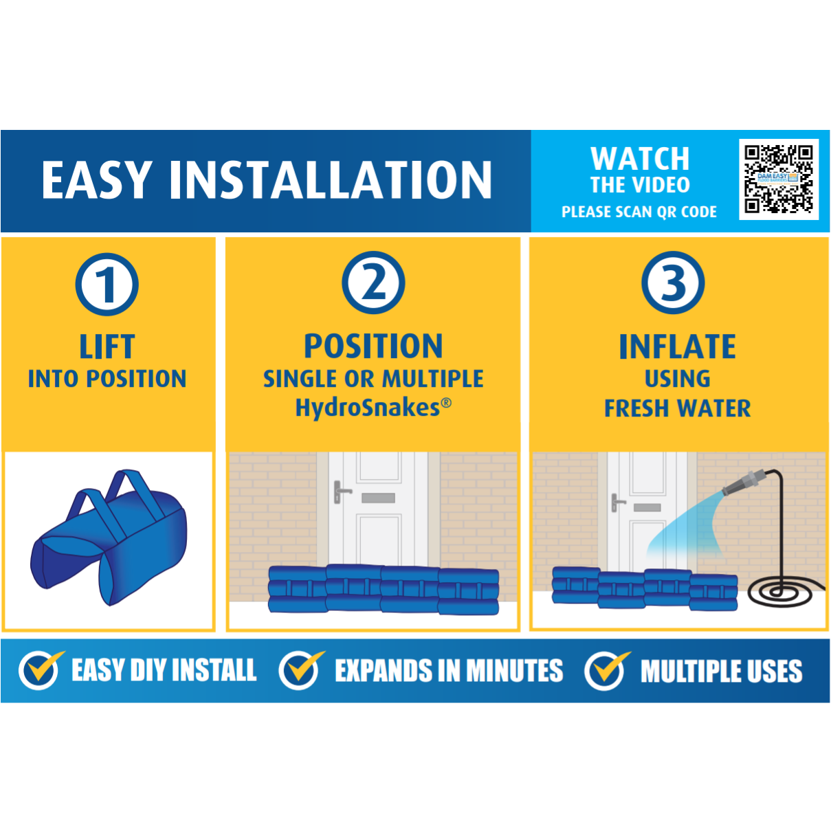 Sandsack Ersatzsystem - Hydro Sack 2er Pack (blau)
