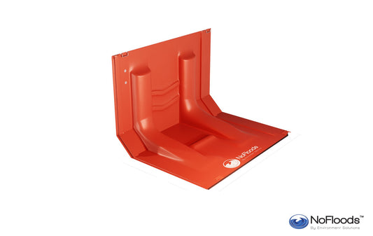 NoFloods EasyWall T – Mobile Hochwasserbarriere mit Wandanschluss (50–120 cm)