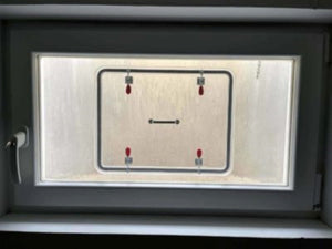 Hochwasserschutz Fenster - Acrylschott mit Kippfunktion (Premium)