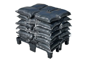 Notfall-Set Sandsäcke PP schwarz 30×60 cm - gefüllt
