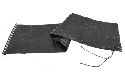 Ungefüllter schwarzer PP-Sandsack 27 × 100 cm