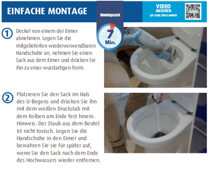 Toilettensperre bei Hochwasser