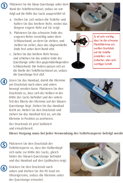 Toilettensperre bei Hochwasser